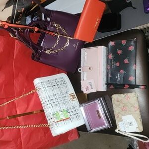 Sellers Bundle Of 7 Bags All NEW Coach, 2 Kate, 2 Nanette Lepore, MK, Badgley